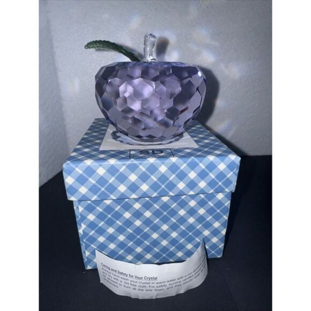 NIB‎ Simon Design Violet Apple Paperweight/Decoration SDAPPLEV Paperweight - Picture 4 of 8